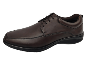Zapatos Oxford de Cuero Marrón para Hombre, con Punta Puntiaguda, Cordones, Suela de Goma Acolchada, para Oficina, Carrera, Todas las Temporadas - Product Image 2