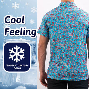 Nouveaux polos de golf de luxe, polos de haute qualité avec impression par sublimation intégrale, polos de golf pour hommes, matière 100% polyester - Product Image 3