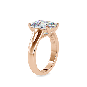 Superbe cadeau pour elle : Bague en moissanite avec bande unie, testée au diamant VVS1, idéale pour les soirées. - Product Image 6