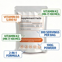 Poudre de Vitamine D3+K2 de Qualité Alimentaire en Gros pour Favoriser l'Absorption du Calcium