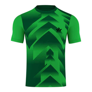 เสื้อเจอร์ซีย์กีฬาผู้ชายสีเหลือง แขนสั้น คอกลม ระบายอากาศได้ดี ผลิตจากโพลีเอสเตอร์ พร้อมพิมพ์ชื่อทีมด้านหน้า ทรงพอดีตัว เหมาะสำหรับฤดูร้อน - Product Image 4