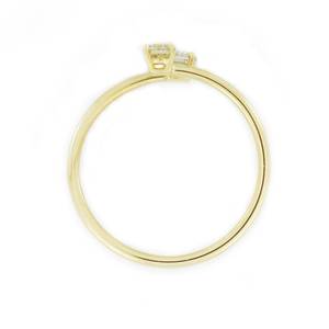 Anillo de Diamantes Cultivados en Laboratorio de 0.20 CT con 2 Piedras en Oro de 18K |   Anillo de Diamantes Toi Et Moi con Certificado IGI |   Elegante Joyería para Aniversario de Bodas - Product Image 6