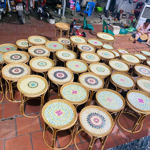 Mesa de Centro de Ratán Natural Hecha a Mano, Diseño Boho Moderno de Lujo, Venta Directa de Fábrica, Decoración para el Hogar, Sala de Estar - Product Image 3
