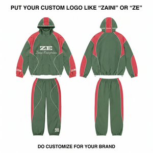 Premium 120 GSM Knitted Polyester Breathable Windbreaker Suit Custom Heat-Transfer Printed Logo Sports Tracksuit Set Pro - Product Image 1