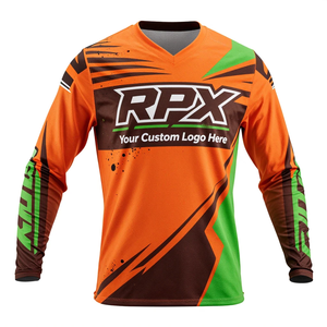 Maillot de motocross personnalisé avec logo, maillot de cyclisme, maillot de descente, vêtements d'extérieur, tenue de course automobile, maillot de motocross - Product Image 3