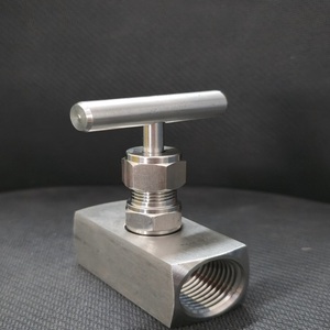 Válvula de aguja cuadrada de acero inoxidable 304 para alta temperatura y alta presión, válvula manual de corte de gas para instrumentos - Product Image 5