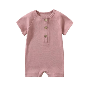 Combinaison courte à manches courtes pour enfants, 0-24 mois, combinaison douce pour bébé, vêtements pour nouveau-né, une pièce - Product Image 5