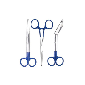 <b>Laparoscopic</b> Scissor Surgical <b>Instrument</b> Set Blue Handle Curved Dissector Training Ce Certified Class <b>Laparoscopic</b> Scissor - Product Image 2