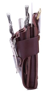Custom Manufacturer Cheap Price Leather Durable Hairdressing Scissor Holsters High Stylist design New Beauty Care <b>Tool</b> Holster - Product Image 6