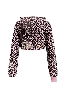 Ensemble pantalon évasé et crop top à bretelles spaghetti à imprimé animal personnalisé pour femmes, coton biologique écologique respirant - Product Image 4