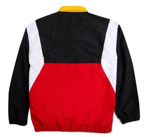 Chaqueta de nailon impermeable personalizada con logo bordado, chaqueta con bloques de color, cremallera curva impermeable, chaqueta para hombre, ropa urbana - Product Image 2