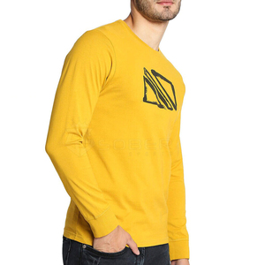 T-shirt à manches longues en coton personnalisé pour homme, coupe slim, idéal pour la gym - Product Image 5