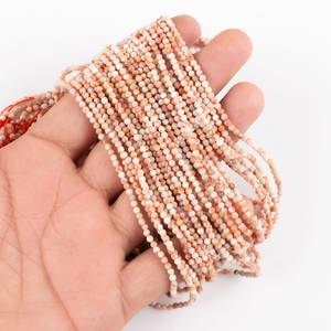 Natural Pink <b>Opal</b> 3mm Micro Faceted Round Gemstone Beads For Jewelry <b>Necklace</b> Bracelet Making Loose Stones Wholesale Bulk Supply - Product Image 5