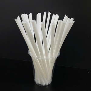 High quality OEM Manufacturer Reusable PP Plastic Bubble Tea Smoothie Milkshake Boba <b>Drinking</b> Disposable <b>Straws</b> dia 6/8/10mm - Product Image 6