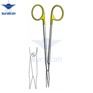 Ciseaux chirurgicaux Reynolds 11 cm (4-1/4 pouces) droits à bout arrondi en acier inoxydable, ciseaux de précision pour interventions générales - Product Image 4