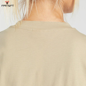 Camiseta Deportiva de Verano para Mujer, Transpirable y Ecológica, 100% Algodón, Corte Regular, Logotipo Personalizado OEM, Corte Holgado para Entrenamiento - Product Image 6