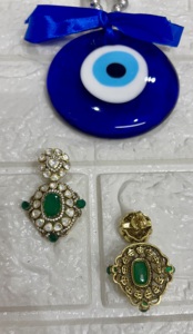 Vintage Gold Plated Luxury Studs <b>Chandelier</b> Earrings <b>Green</b> Crystal Rhinestone Flower Design Women Wedding Gift Jewelry - Product Image 5