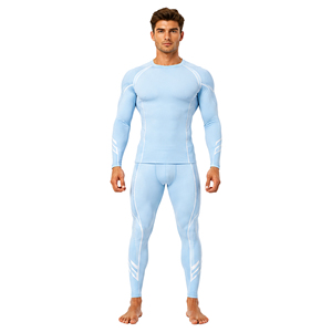 Custom Sports <b>Compression</b> Suit <b>Men</b> Quick Dry Long Sleeve Top <b>Tights</b> Set Stretch Athletic Base Layer <b>for</b> Gym Running Workout <b>Men</b> - Product Image 1