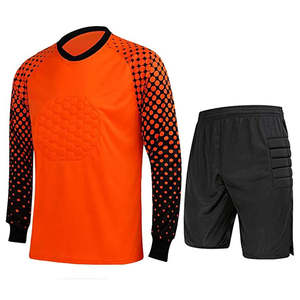 Uniforme de Portero de Fútbol para Hombre, Color Azul Claro y Negro, con Protección, Manga Larga, Pantalones Cortos Transpirables de Secado Rápido, OEM - Product Image 5