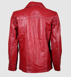 แจ็กเก็ตหนังสำหรับผู้ชายแจ็กเก็ตหนังสำหรับผู้ชายแจ็กเก็ตแนวสตรีทแจ็กเก็ตแบบมีซิปดีไซน์ตามสั่ง - Product Image 4