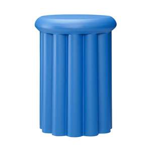 Mesa Auxiliar Redonda de Hierro de Diseño Nórdico, Mesa de Noche de Metal Azul con Recubrimiento en Polvo de Alta Resistencia, Muebles Minimalistas para Cafetería/Proyecto - Product Image 2