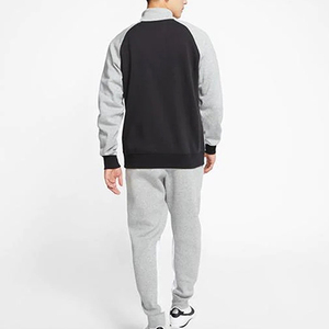 Survêtement en polaire surdimensionné pour hommes, pantalon de survêtement à capuche avec fermeture éclair, costume de jogging, vêtements de sport de fitness, tenue d'entraînement - Product Image 3