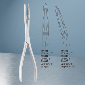 Pinzas Ortopédicas Quirúrgicas de 180 mm para Huesos, Pinzas Rectas para Sujeción de Huesos, de Acero Inoxidable, Manuales - Product Image 2