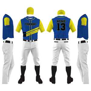 Conjunto de Uniforme de Béisbol Personalizado para Hombre, Manga Corta con Rayas Moradas, Poliéster que Absorbe la Humedad, Talla Adulto, Ropa Deportiva OEM - Product Image 2