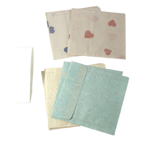 Enveloppes en papier de coton recyclé faites à la main multicolores de qualité supérieure, avec adhésif PEAL & SEAL, essentiels de papeterie - Product Image 3
