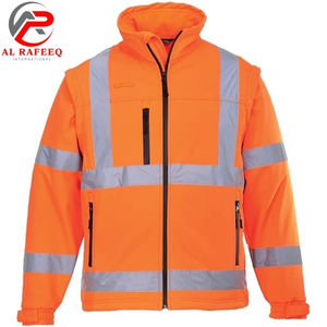 Nouvelle Arrivée 2026 – Vestes de Sécurité Personnalisables à Manches Longues Vertes, Orange et Noires avec Poches et Fermeture Éclair - Product Image 1