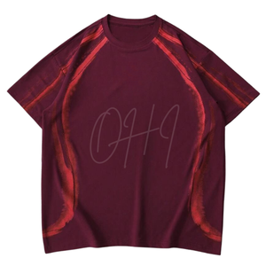 Camiseta Extra Grande Color Borgoña Personalizada Premium, Estilo Urbano Moderno y Minimalista, Suave, Transpirable, Ecológica, de Secado Rápido, Unisex - Product Image 1