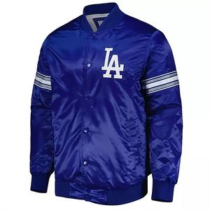 Chaqueta Universitaria Azul Satinado de los Dodgers de Los Ángeles - Product Image 2