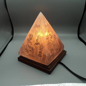 Lampe de sel rose de l'Himalaya artisanale, éclairage naturel en cristal, purificateur d'air, lumière décorative portable pour une ambiance calme et relaxante à la maison - Product Image 2