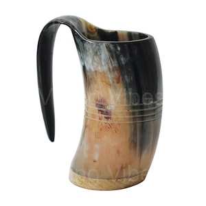 Tasse à boire en corne pour café boisson Cocktail corne de puissance tasses à bière corne à boire logo personnalisé excellente qualité - Product Image 1