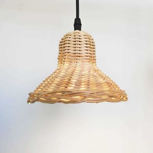 Abat-jour en rotin naturel, tissé à la main, pour suspension luminaire, idéal pour la décoration intérieure de cafés et de complexes hôteliers, fabricant OEM - Product Image 4