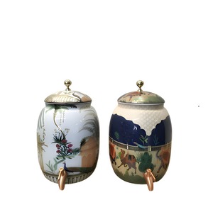 Meilleures ventes : Distributeur d'eau en cuivre de style traditionnel, nouveau modèle, avec réservoir de stockage d'eau froide en cuivre et finition émaillée imprimée - Product Image 2