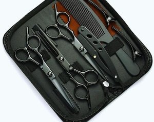 Professional Hairdressing Scissors <b>Set</b> Stainless Steel 440C Long Handle Sharp Tip Right Handed Salon Tools for Hair Cutting - Product Image 1