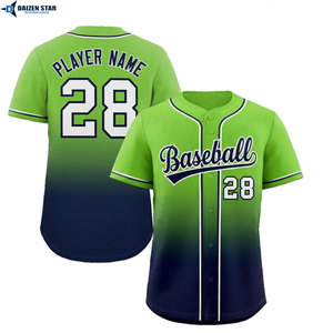 Baseball Jersey Custom Logo Printed Button <b>Down</b> Team Uniform Supplier - Product Image 5