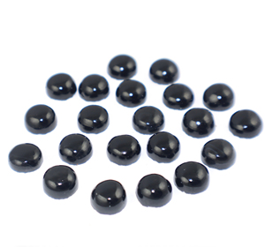 Pierre précieuse cabochon en onyx noir naturel, forme ronde, 10 mm, pierre en vrac pour la fabrication de bijoux, vente en gros - Product Image 3