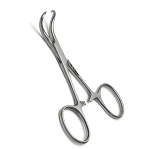 Équipement vétérinaire Backhaus, pinces chirurgicales vétérinaires en acier inoxydable, pince à serviette pour microchirurgie avec caractéristiques droites et courbées - Product Image 1