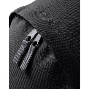Minimalist Black <b>Canvas</b> <b>Backpack</b> Rectangular Zipper Closure Soft Shell Unisex Daily Use School <b>Backpack</b> - Product Image 3