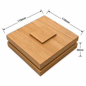 Modern Stair Parts Wooden Stair Newel Cap 110mm X 110mm X 40mm for Staircase Balcony EFS Brand NPC03 Model 1 Year Warranty Made - Product Image 1