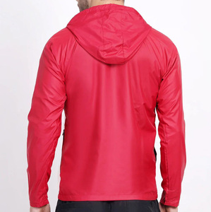 OEM Custom <b>Men</b>’s <b>Lightweight</b> High Quality Hooded Windbreaker <b>Jacket</b> – Waterproof, Breathable, Zip-Up Sports Outerwear <b>Jacket</b> - Product Image 3