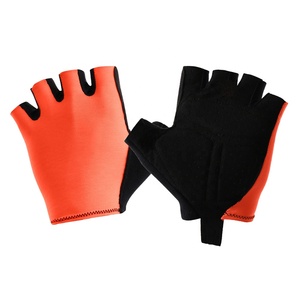 Shockproof Cycling Gloves Half <b>Finger</b> Mountain <b>Biking</b> Mitts Silicon Printing Palm Grip Adjustable Wrist Wrap Wear Cycling Gloves - Product Image 5