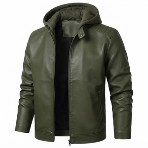 Blouson de moto en cuir personnalisé pour homme adulte, coupe-vent, séchage rapide, style course imprimé, grandes tailles, OEM ODM sur mesure - Product Image 4