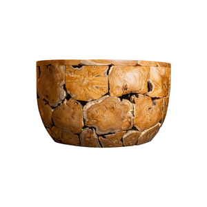 Table basse artisanale en teck rustique ARTERRA Luxury Indonesia Apartment, table en racine de teck, bois naturel, meubles de salon. - Product Image 1