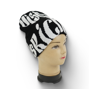 Vente en gros de bonnets personnalisés avec logo, pour la pêche, le cyclisme, les voyages, bonnets à carreaux personnalisés pour adultes unisexes, bonnets en tricot 100% acrylique - Product Image 2