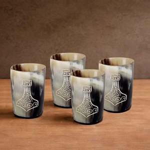 Natural Buffalo Modern Drinking Small Handmade Eco-Friendly Horn <b>Glass</b> Cup <b>Whisky</b> Dram for Graduation & New Year Direct Factory - Product Image 4