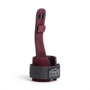 Protège-poignets en cuir ANAX pour barre haute, réglables avec fermeture auto-agrippante, unisexe, pour musculation - Product Image 2