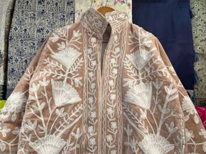 Hand Made <b>Velvet</b> Suzani Quilted Breathable Jacket Boho Inner Cotton Embroidered Floral Bohemian Style Winter <b>Coat</b> Street Wear - Product Image 3